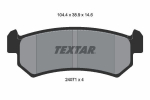 Piduriklotsi komplekt,ketaspidur TEXTAR 2407101