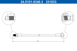 Pidurivoolik ATE 24.5101-0340.3