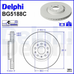 Piduriketas DELPHI BG5188C