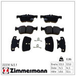Piduriklotsi komplekt,ketaspidur ZIMMERMANN 22231.145.1