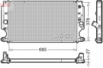 Radiaator,mootorijahutus DENSO DRM50088