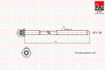 Klapikaanekruvikomplekt FAI AutoParts B2101