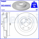 Piduriketas DELPHI BG4995C