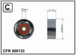 Seade-/juhtrull,hammasrihm CAFFARO 500133
