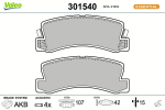 Piduriklotsi komplekt,ketaspidur VALEO 301540