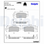Piduriklotsi komplekt,ketaspidur DELPHI LP1710