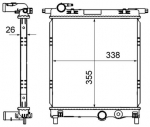 Radiaator,mootorijahutus MAHLE CR 831 000S