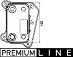 &Otilde;liradiaator,mootori&otilde;li MAHLE CLC 38 000P