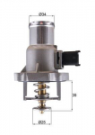 Termostaat,Jahutusvedelik MAHLE TM 55 105