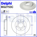 Piduriketas DELPHI BG2753C