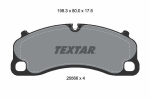 Piduriklotsi komplekt,ketaspidur TEXTAR 2556601