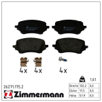 Piduriklotsi komplekt,ketaspidur ZIMMERMANN 26271.175.2