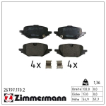 Piduriklotsi komplekt,ketaspidur ZIMMERMANN 26797.170.2