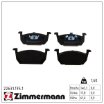 Piduriklotsi komplekt,ketaspidur ZIMMERMANN 22631.175.1
