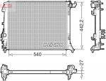 Radiaator,mootorijahutus DENSO DRM23114