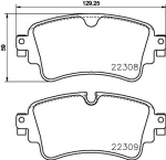 Piduriklotsi komplekt,ketaspidur BREMBO P85154NX