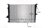 Radiaator,mootorijahutus MAHLE CR 1197 000S