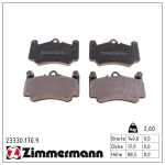 Piduriklotsi komplekt,ketaspidur ZIMMERMANN 23330.170.9