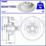 Piduriketas DELPHI BG9411RSC