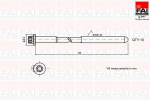 Klapikaanekruvikomplekt FAI AutoParts B1140