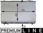 Radiaator,mootorijahutus MAHLE CR 1299 000P