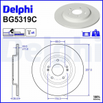 Piduriketas DELPHI BG5319C
