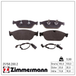 Piduriklotsi komplekt,ketaspidur ZIMMERMANN 25158.200.2