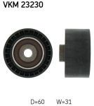 Seade-/juhtrull,hammasrihm SKF Vertevo VKM 23230