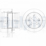 Piduriketas DELPHI BG3799