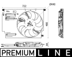 Ventilaator,mootorijahutus MAHLE CFF 532 000P
