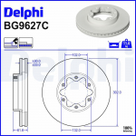 Piduriketas DELPHI BG9627C
