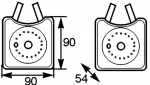 &Otilde;liradiaator,mootori&otilde;li MAHLE CLC 163 000S