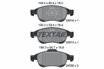 Piduriklotsi komplekt,ketaspidur TEXTAR 2491401