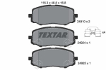 Piduriklotsi komplekt,ketaspidur TEXTAR 2491001