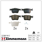 Piduriklotsi komplekt,ketaspidur ZIMMERMANN 22388.160.2