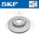 Piduriketas SKF VKBD 81352 V1