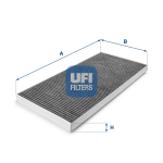 Filter,salongi&otilde;hk UFI 54.128.00