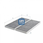 Filter,salongi&otilde;hk UFI 54.531.00