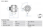 Generaator BOSCH 0 986 082 200