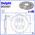 Piduriketas DELPHI BG3421