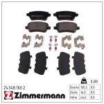 Piduriklotsi komplekt,ketaspidur ZIMMERMANN 24348.160.2