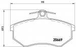 Piduriklotsi komplekt,ketaspidur BREMBO P 85 092