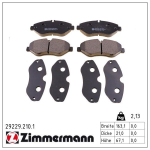 Piduriklotsi komplekt,ketaspidur ZIMMERMANN 29229.210.1