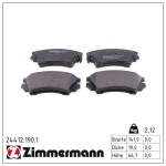 Piduriklotsi komplekt,ketaspidur ZIMMERMANN 24412.190.1
