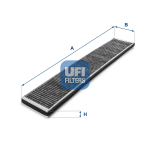Filter,salongi&otilde;hk UFI 54.121.00