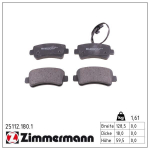 Piduriklotsi komplekt,ketaspidur ZIMMERMANN 25112.180.1