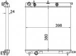 Radiaator,mootorijahutus MAHLE CR 556 002S