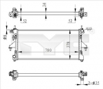 Radiaator,mootorijahutus TYC 709-0020-R