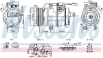 Kompressor,kliimaseade NISSENS 891060