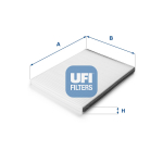Filter,salongi&otilde;hk UFI 53.041.00